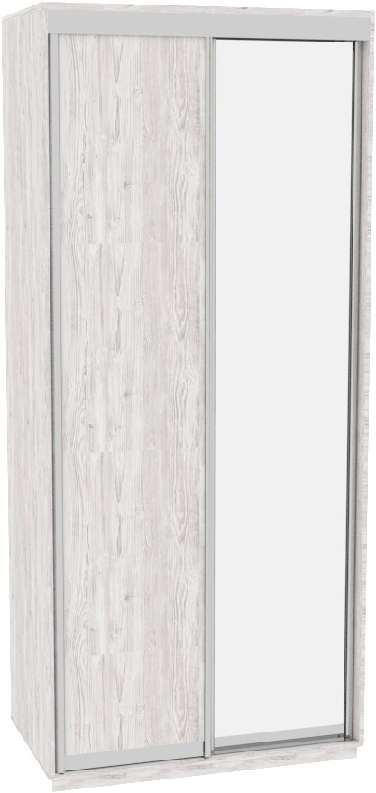 

Шкаф-купе ДОМ Фаворит В106 Аляска ДСП+Зеркало 100x60x240