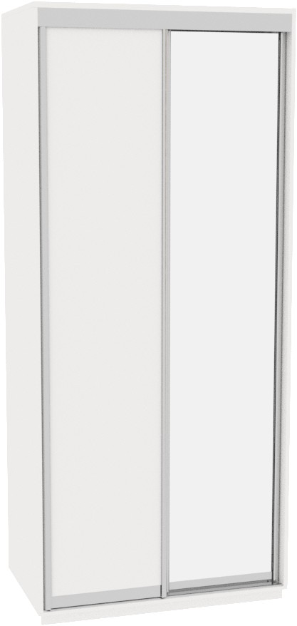 

Шкаф-купе ДОМ Фаворит В106 Белый ДСП+Зеркало 100x60x220