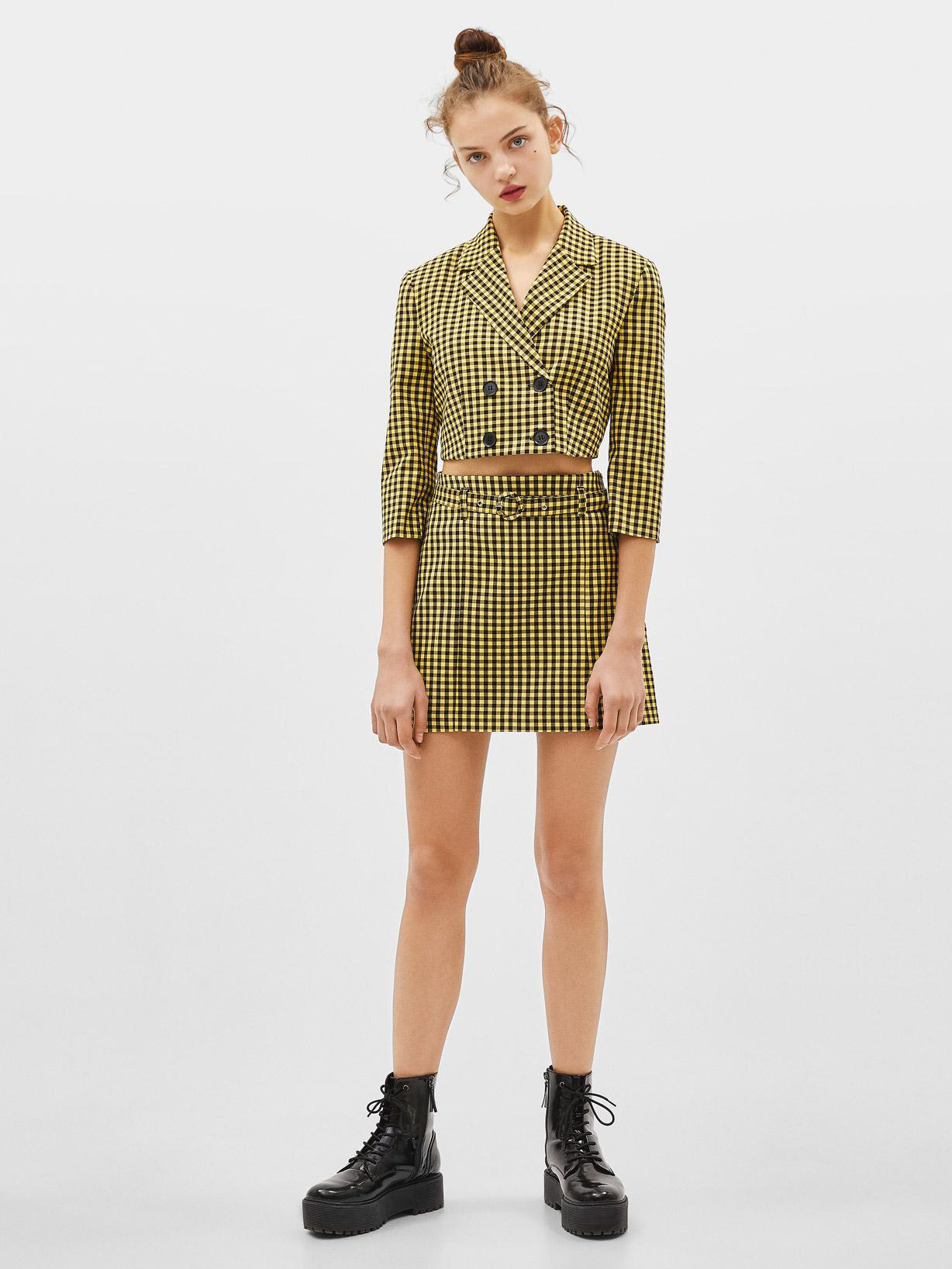 

Жакет Bershka 1155168300-ACAE S Желтый с черным