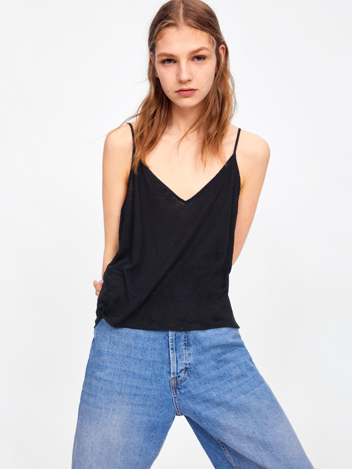 

Майка Zara 0858167800-AAAD L Черная