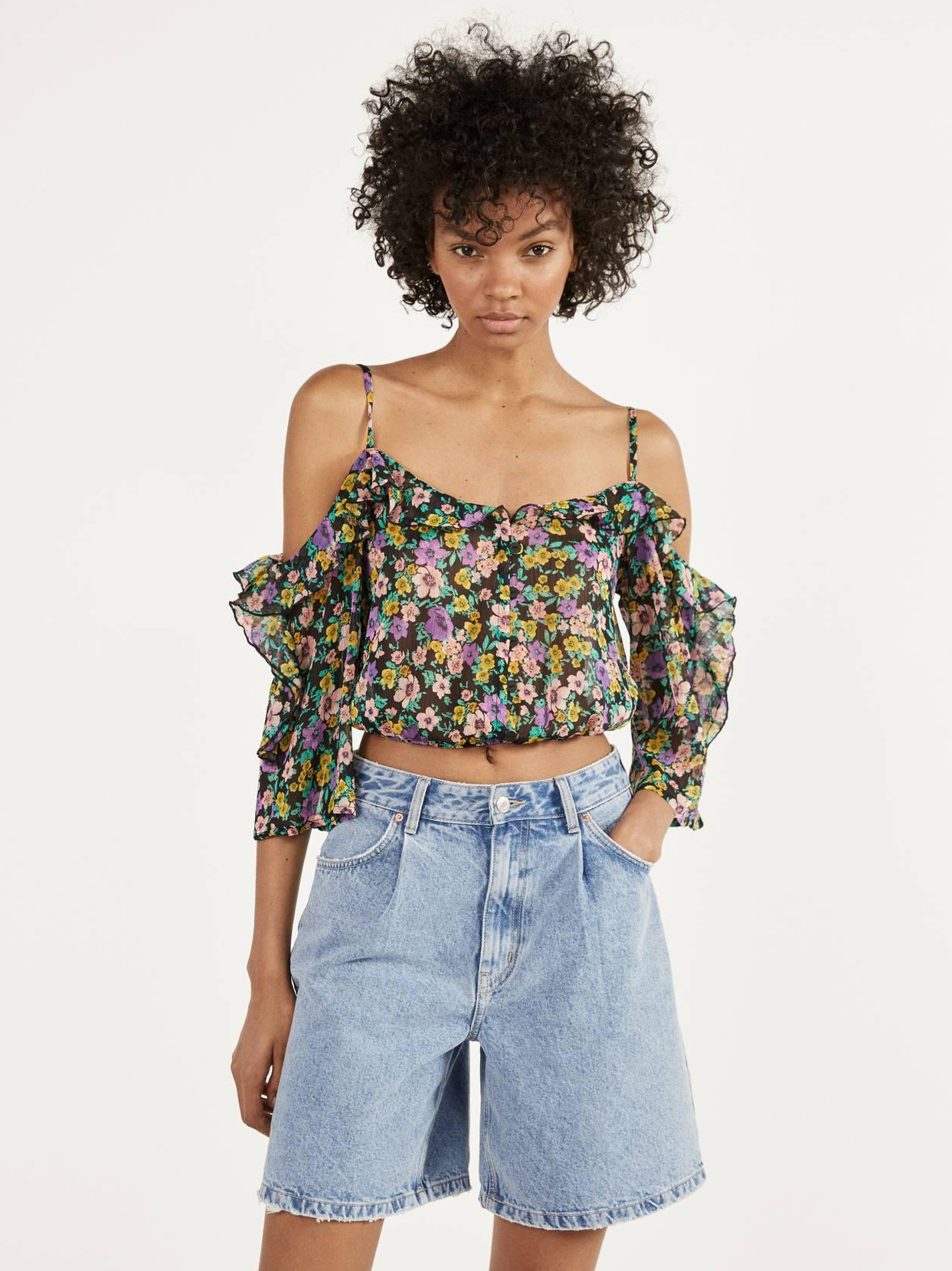 

Топ Bershka 0724168800-ADMZ M Черный