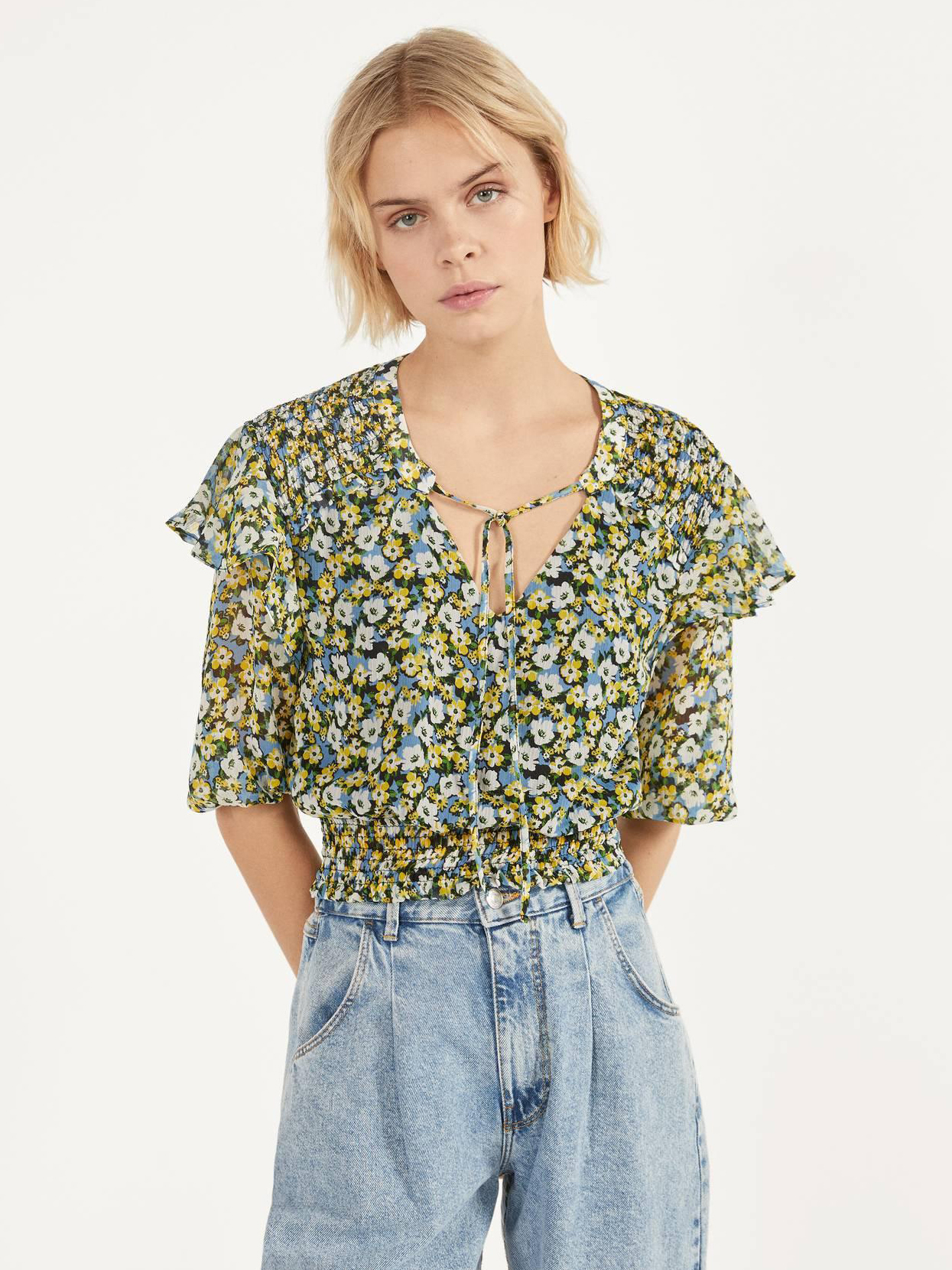 

Блузка Bershka 0714962427-ADMZ XS Черная
