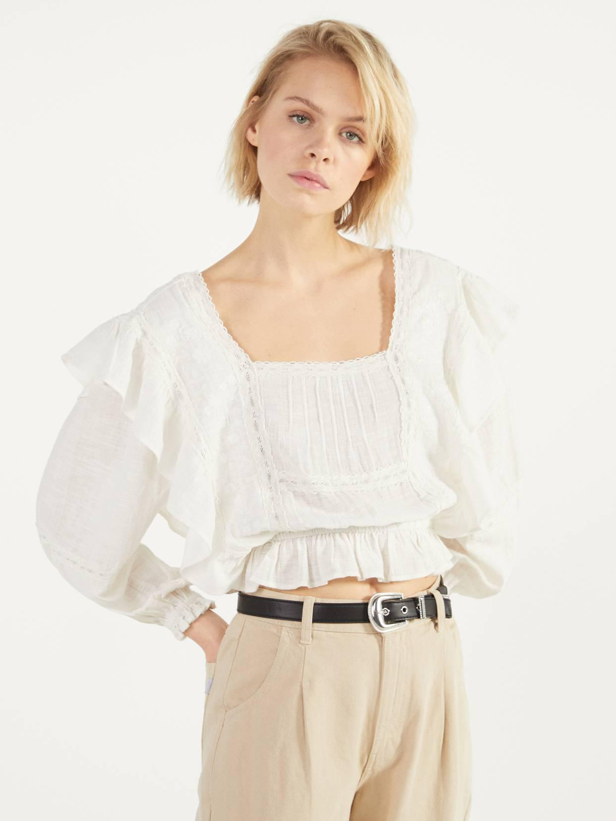 

Топ Bershka 0708494712-ACTS L Белый