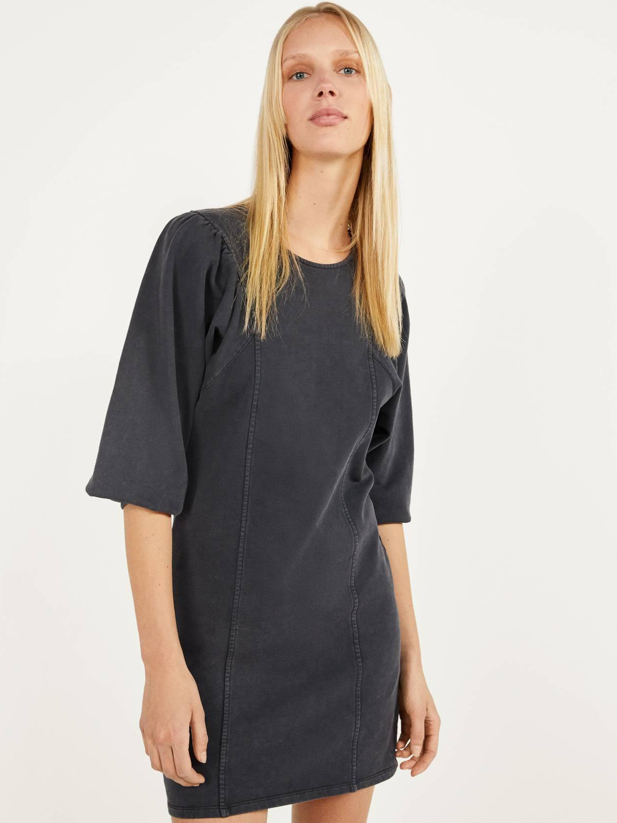 

Платье Bershka 0385492800-ACXW M Темно-серое