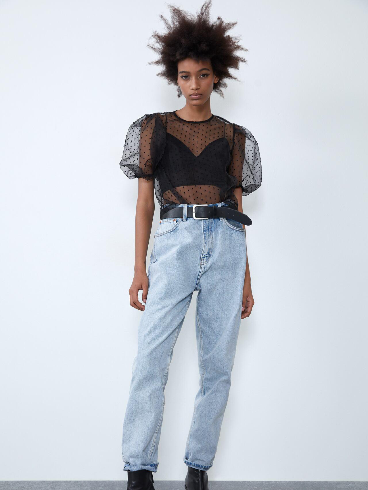 

Топ Zara 0219914800-AAAD S Черный