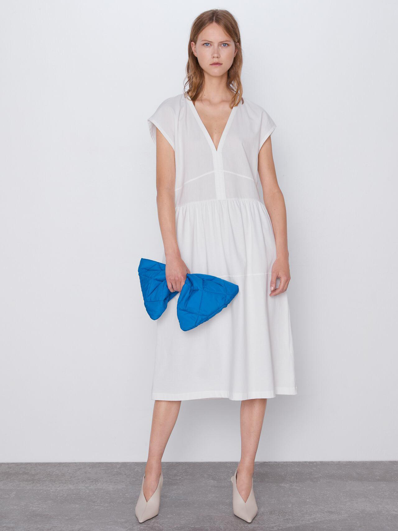 

Платье Zara 0085629251-ACTS M Белое