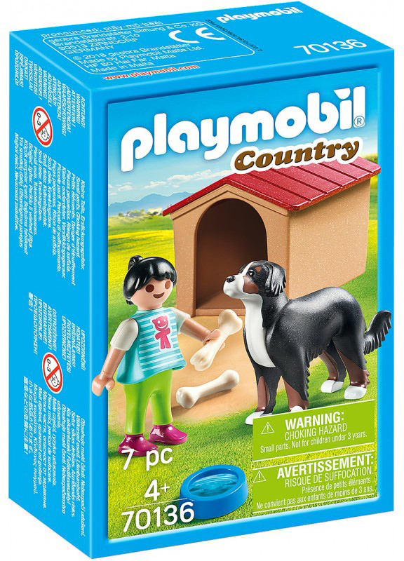

Игровой набор Playmobil 70136 Девушка и собака с будкой (4008789701367)