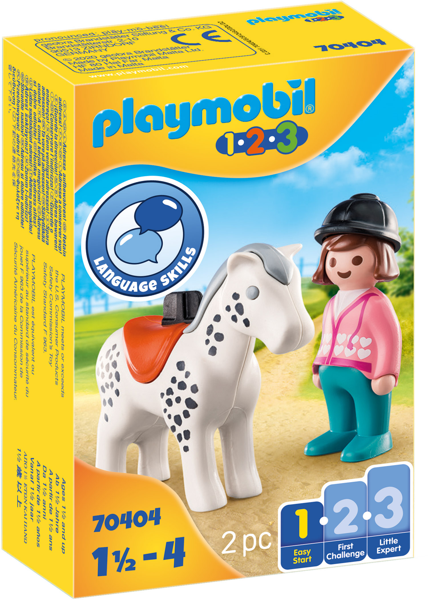 

Игровой набор Playmobil 70404 Всадник с лошадью (4008789704047)