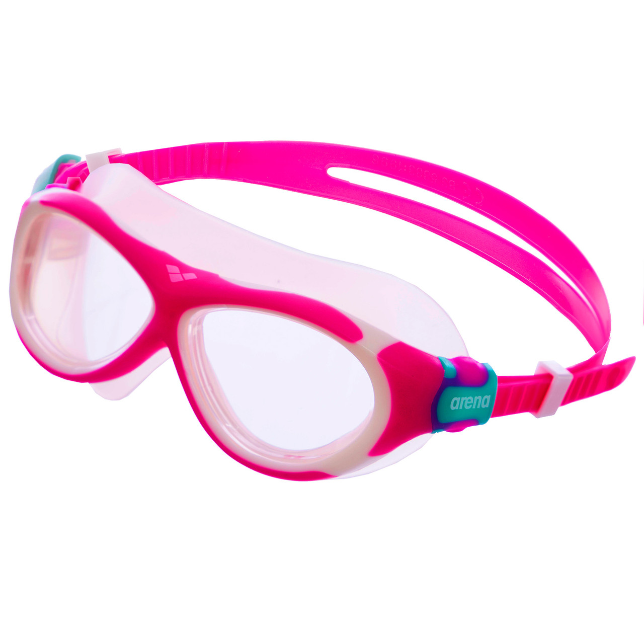 

Очки полумаска детские для дайвинга и плавания Arena Sprinter Oblo Junior 1E034 Pink-White