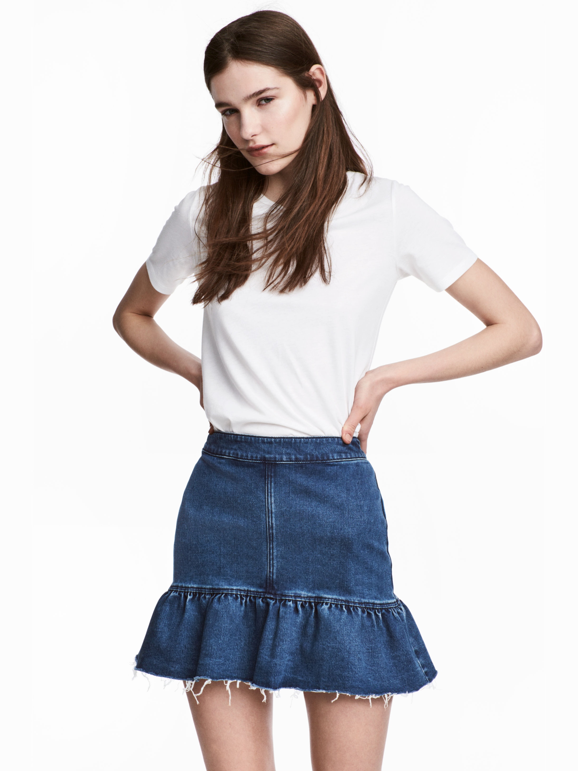 

Юбка джинсовая H&M 4939585-ACXD 34 Синяя