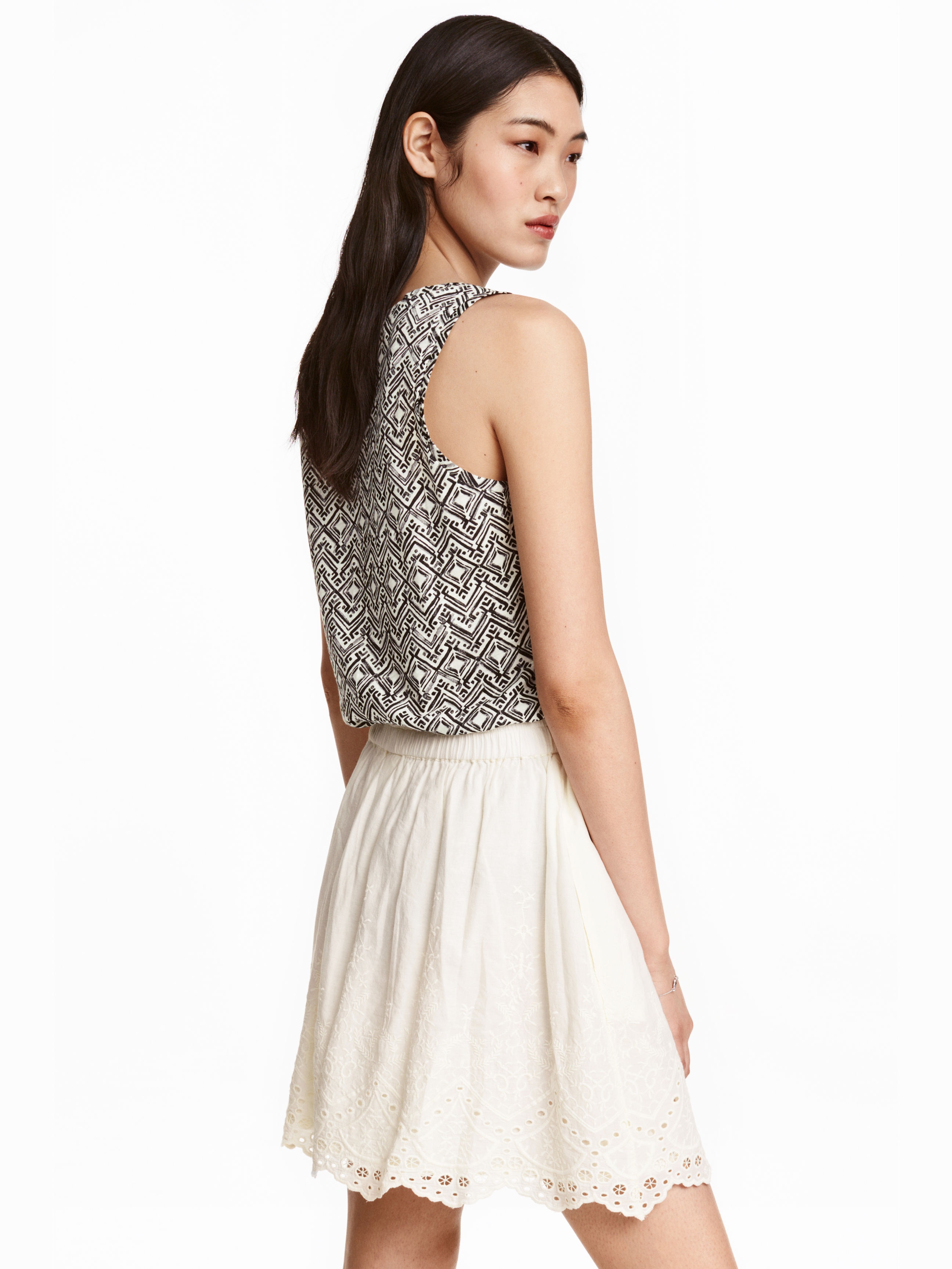 

Юбка H&M 3528193-ACTS 32 Белая