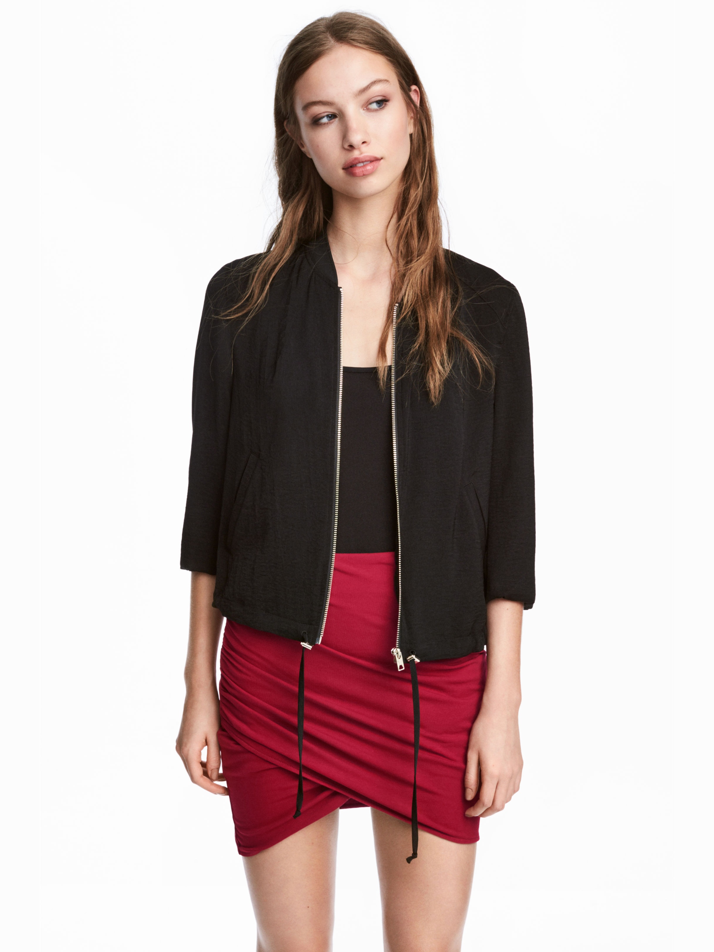 

Юбка H&M 3273106-ACXR M Темно-красная