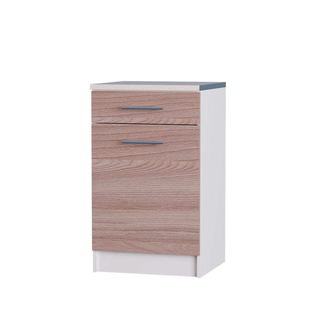 

Кухня Эко модуль Низ ящик 500 + столешница Omni Home Ясень Шимо Темный 50х46х85 см