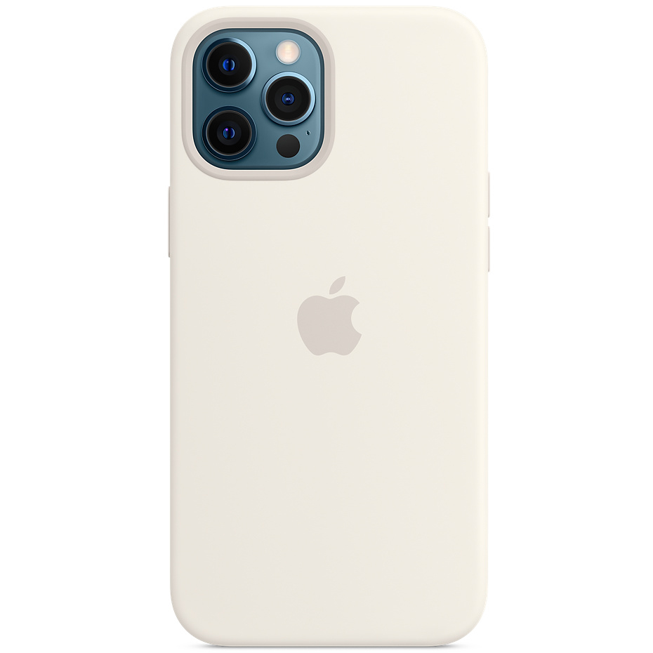 

Чехол Silicone case (AAA) full with Magsafe для Apple iPhone 12 Pro Max (6.7") Белый / White Без бренда