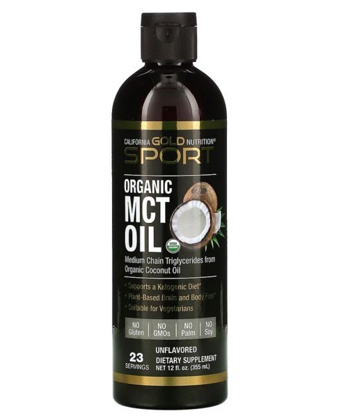 

Органическое масло MCT California Gold Nutrition со среднецепочечными триглицеридами 355 мл