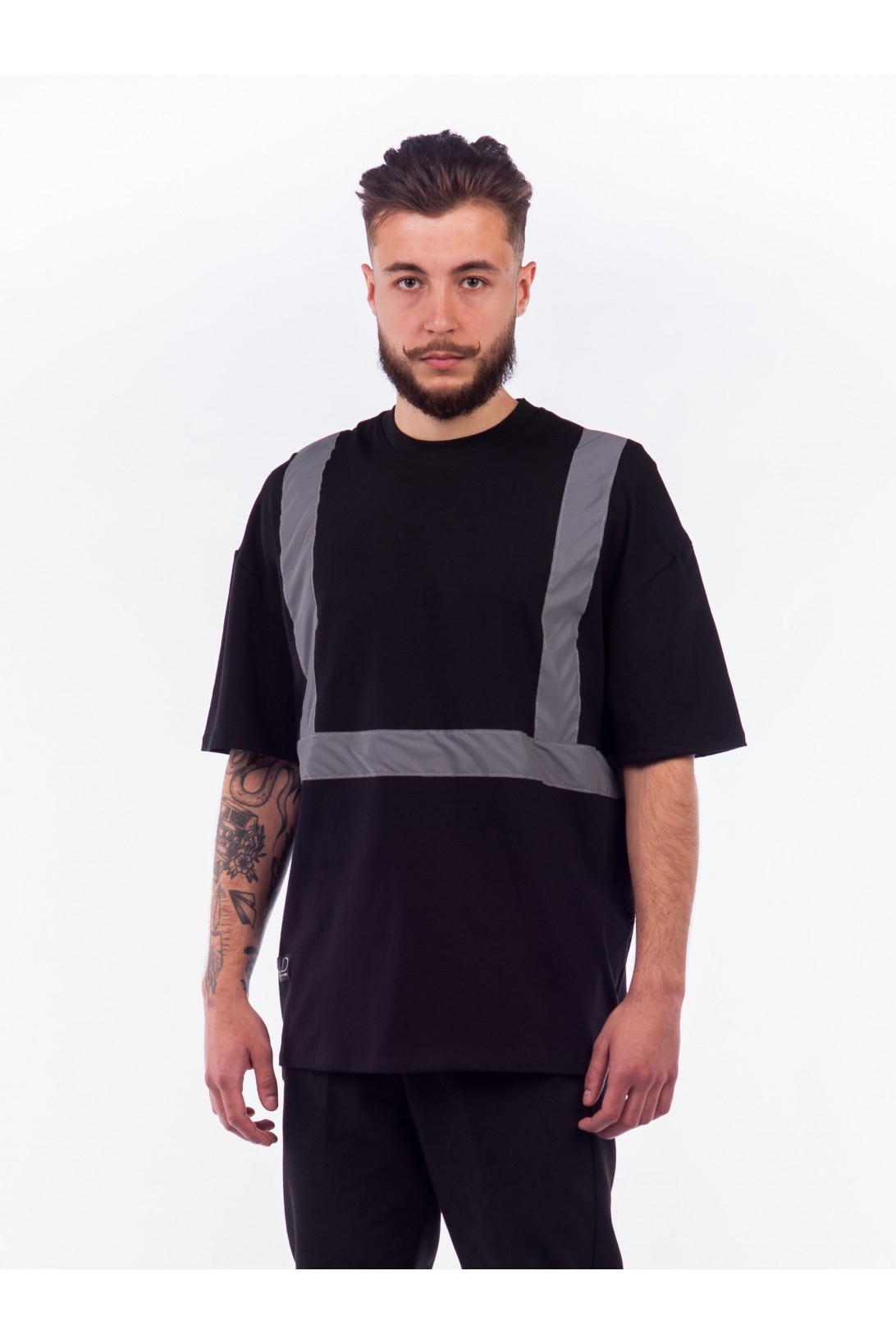 

Оверсайз Футболка мужская LUD Reflective L Чёрная