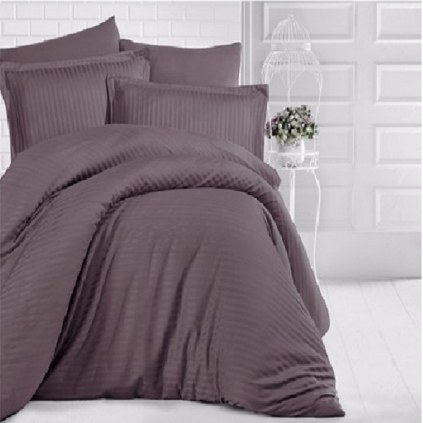 

Постельное белье Clasy Sateen Strip 160*220 Kahverengi, Турция Код 8720