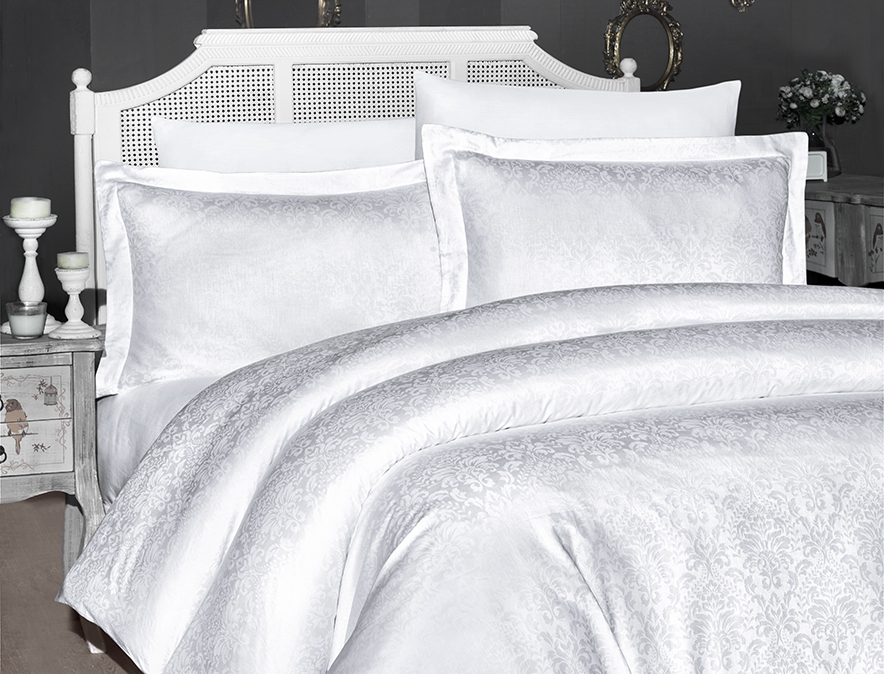 

Постельное белье Jacquard Satin 200 х 220 см Misra Beyaz First Choice k-1939-10