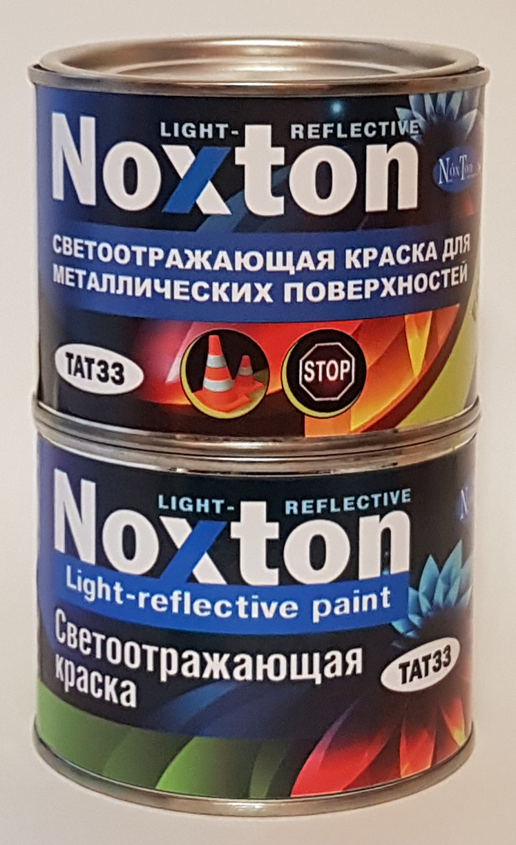 

Краска светоотражающая NOXTON FOR METAL LIGHT-REFLECTIVE для металлических поверхностей Серая с серым отражением 0,5 л