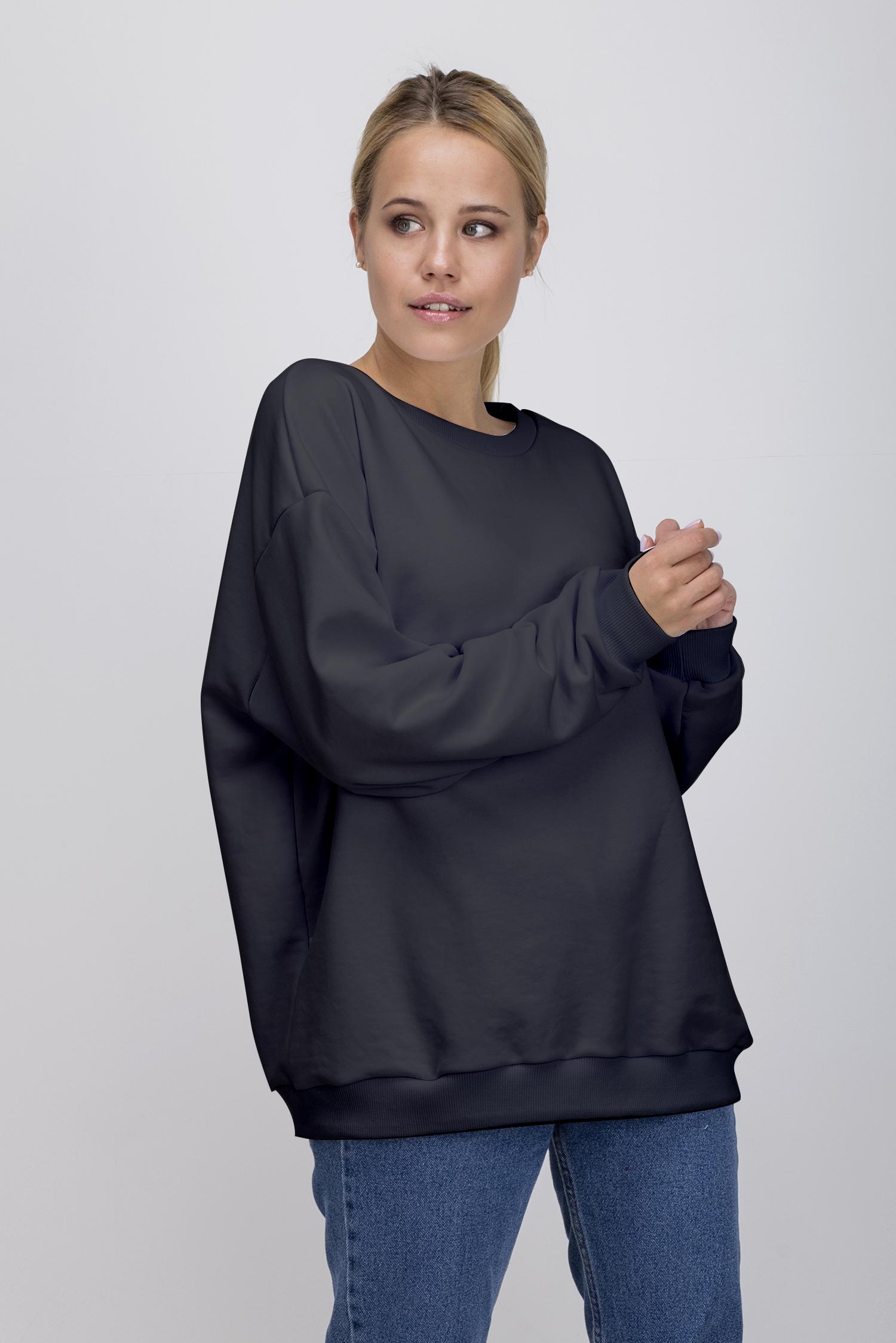 

Свитшот-худи OLDISEN Oldisen “Базовый -onesize”-3 – Черный, onesize . SVO-112-1