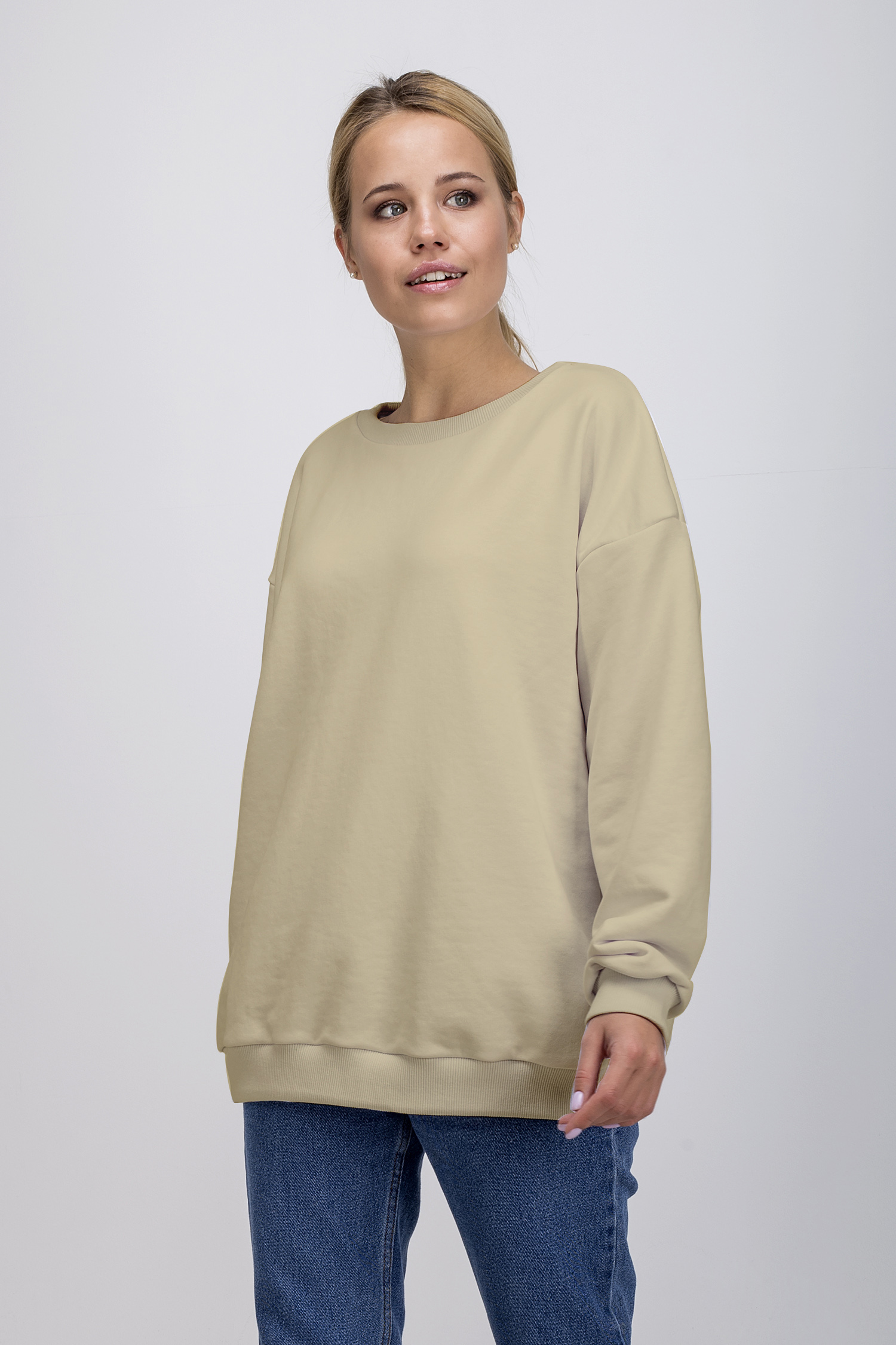 

Женский OLDISEN свитшот Oldisen “Базовый -onesize”-7 – Беж, onesize . SVO-116-1