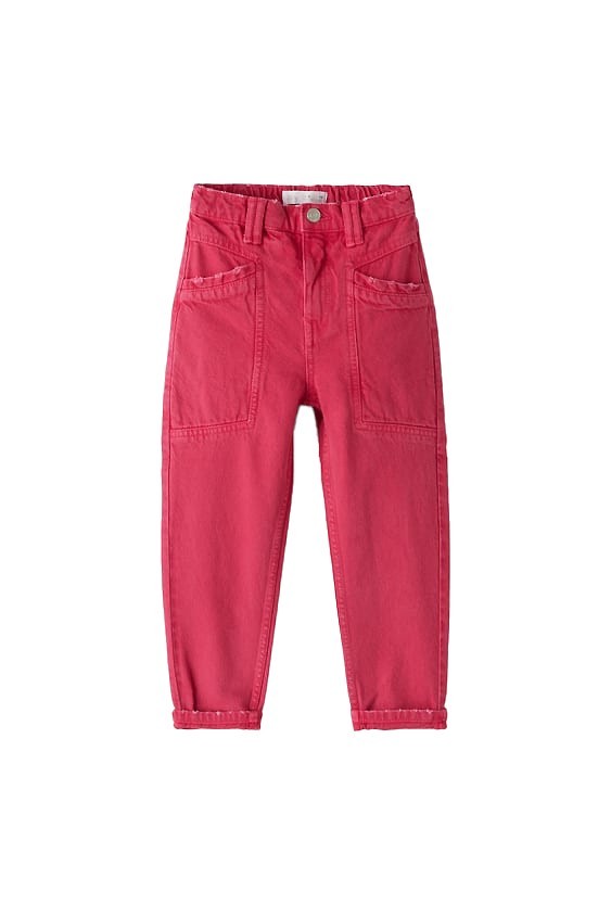 

Джинсы Zara для девочки JEANS MOM FIT FUCSIA OSCURO 164 см