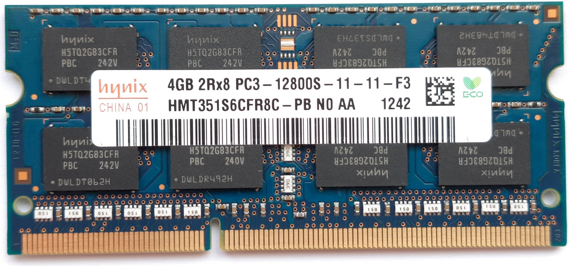 

Оперативная память Hynix 4GB DDR3-1600 PC3-12800s для ноутбука