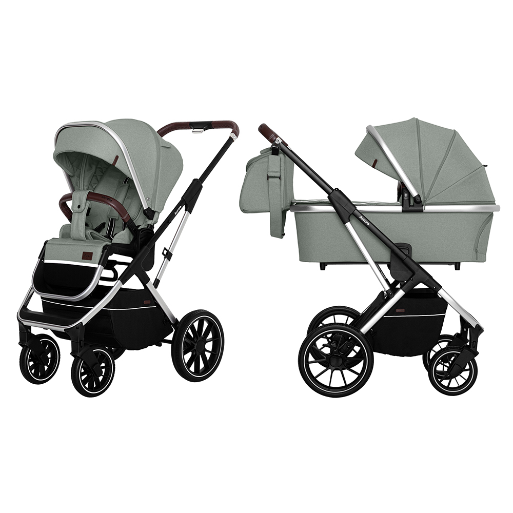 

Коляска универсальная CARRELLO Aurora CRL-6505 (2in1) Tea Green +дождевик /1/