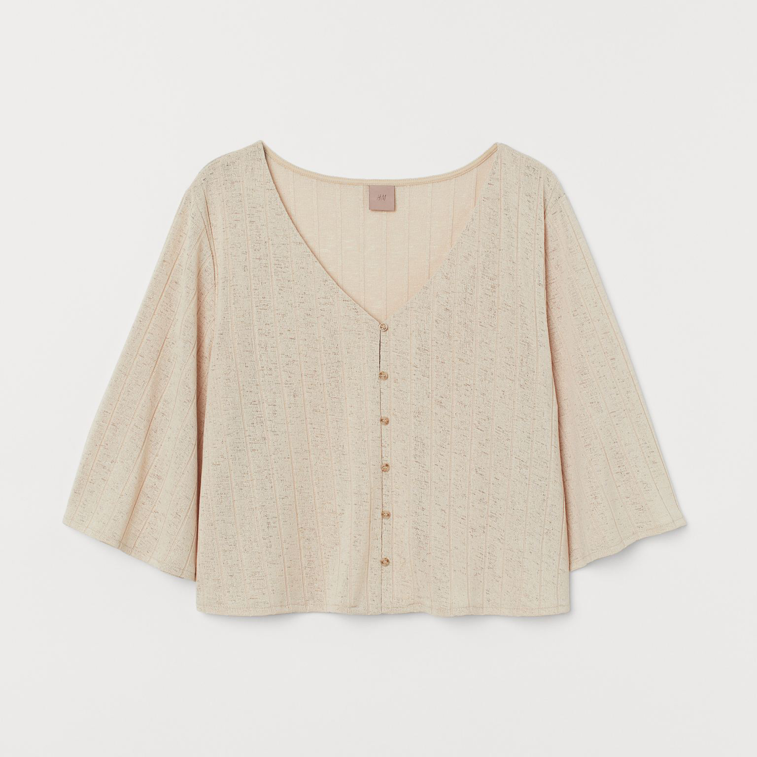 

Кардиган H&M 1804-8076300 3XL Светло-бежевый