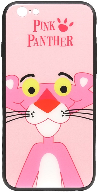 

Панель TOTO Cartoon Print Glass Case для Apple iPhone 6/6s Pink Panther