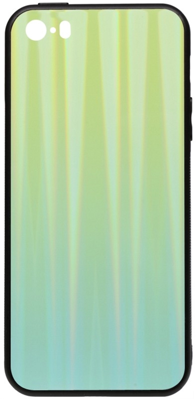 

Панель TOTO Aurora Print Glass Case для Apple iPhone SE/5s/5 Green