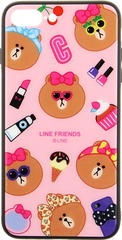 

Панель TOTO Cartoon Print Glass Case для Apple iPhone 7 Plus/8 Plus Line friends Linc