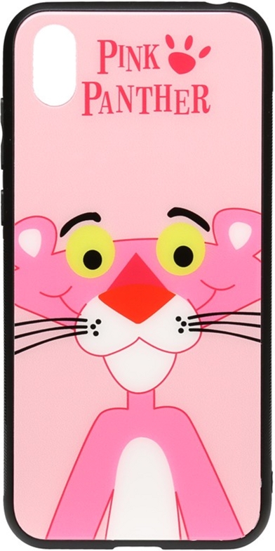 

Панель TOTO Cartoon Print Glass Case для Huawei Y5 2019 Pink Panther