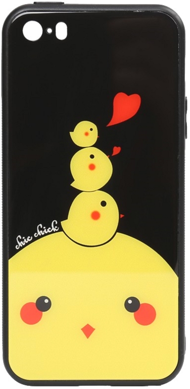 

Панель TOTO Cartoon Print Glass Case для Apple iPhone SE/5s/5 Chicken Chick