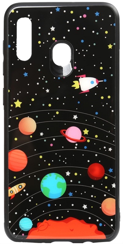 

Панель TOTO Cartoon Print Glass Case для Huawei Y7 2019 Planets