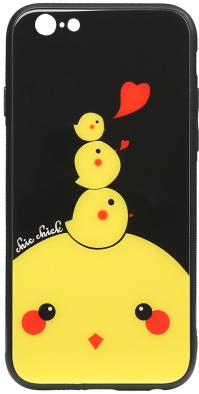 

Панель TOTO Cartoon Print Glass Case для Apple iPhone 6/6s Chicken Chick