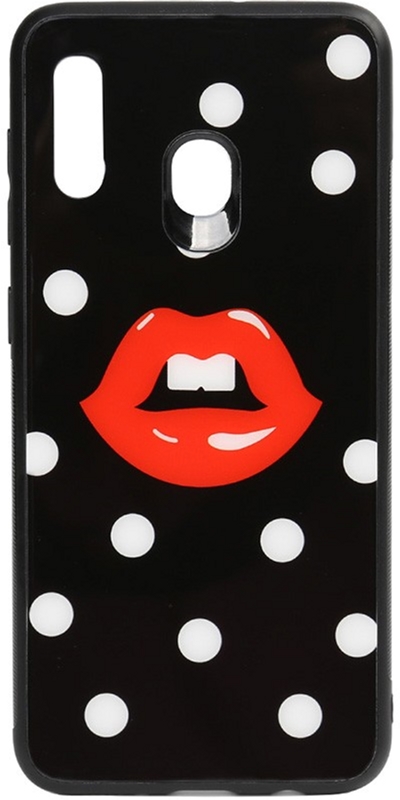 

Панель TOTO Cartoon Print Glass Case для Samsung Galaxy A20/A30 Red Lips