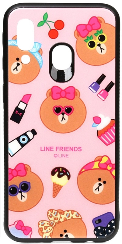 

Панель TOTO Cartoon Print Glass Case для Samsung Galaxy A40 Line friends Linc