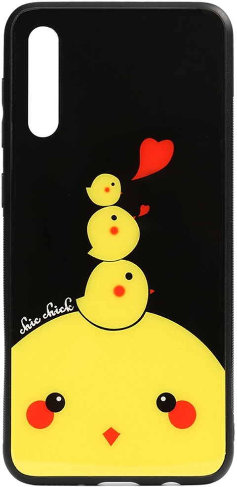 

Панель TOTO Cartoon Print Glass Case для Samsung Galaxy A70 Chicken Chick