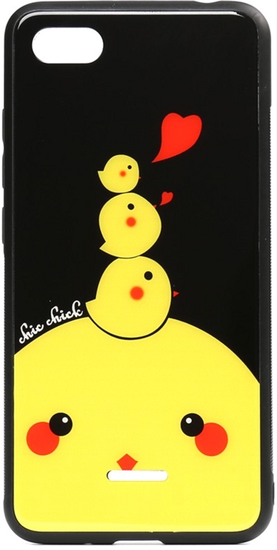 

Панель TOTO Cartoon Print Glass Case для Xiaomi Redmi 6A Chicken Chick