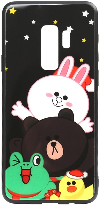 

Панель TOTO Cartoon Print Glass Case для Samsung Galaxy S9+ Line friends all about