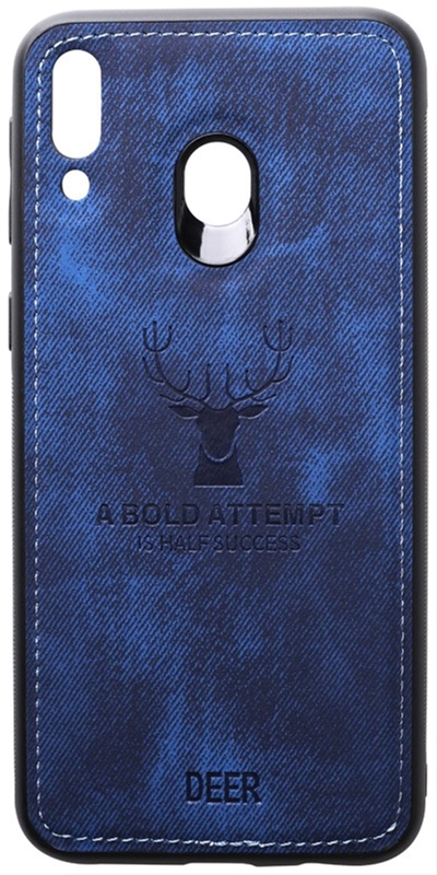 

Панель TOTO Deer Shell With Leather Effect Case для Samsung Galaxy M20 Dark Blue