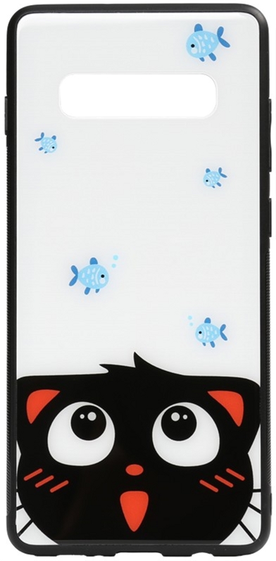 

Панель TOTO Cartoon Print Glass Case для Samsung Galaxy S10e Cat and fish