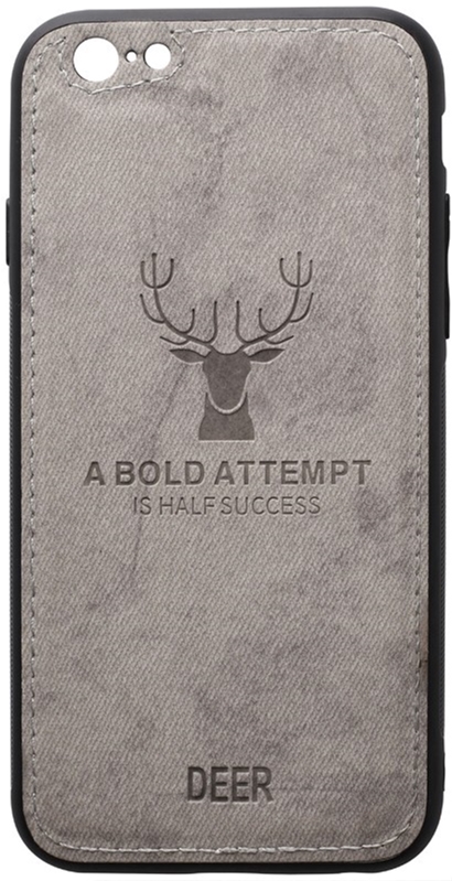 

Панель TOTO Deer Shell With Leather Effect Case для Apple iPhone 6 Plus/6s Plus Grey