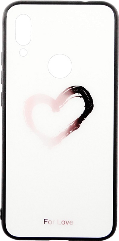 

Панель TOTO Glass Fashionable Case для Xiaomi Redmi 7 Heart on White