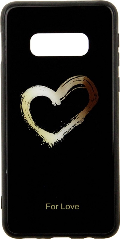 

Панель TOTO Glass Fashionable Case для Samsung Galaxy S10e Heart on Black