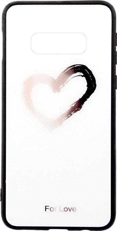 

Панель TOTO Glass Fashionable Case для Samsung Galaxy S10e Heart on White