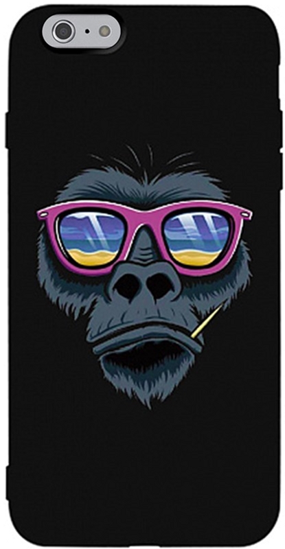 

Панель TOTO Matt TPU 2mm Print Case для Apple iPhone 6/6s Monkey Glass Black