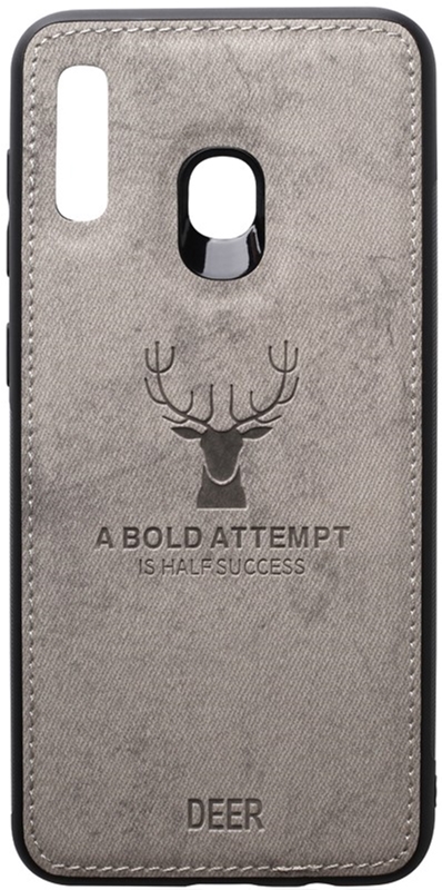 

Панель TOTO Deer Shell With Leather Effect Case для Samsung Galaxy A20/A30 Grey