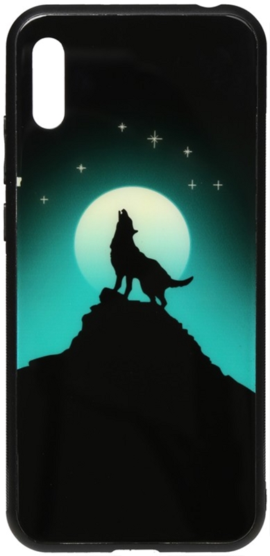 

Панель TOTO Night Light Print Glass Case для Huawei Y6 2019 Howling Wolf